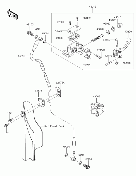 FRONT MASTER CYLINDER KX450F 2017 Parts Diagrams KAWASAKI PARTS Kuala Lumpur (KL), Malaysia, Selangor Dealer, Supplier, Supply, Supplies | MotorSim Sdn Bhd