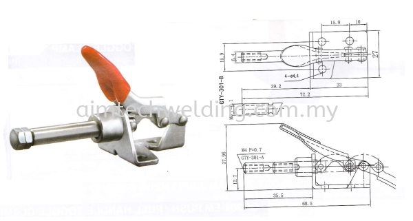 GH301 - AM PUSH/PULL HANDLE TOGGLE CLAMP HOLDING TOOLS NIETZ PRODUCT Selangor, Malaysia, Kuala Lumpur (KL), Shah Alam Supplier, Supply, Rental, Repair | Aim Tech Welding System Sdn Bhd