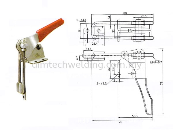 GH40324 LATCH TYPE TOGGLE CLAMP HOLDING TOOLS NIETZ PRODUCT Selangor, Malaysia, Kuala Lumpur (KL), Shah Alam Supplier, Supply, Rental, Repair | Aim Tech Welding System Sdn Bhd