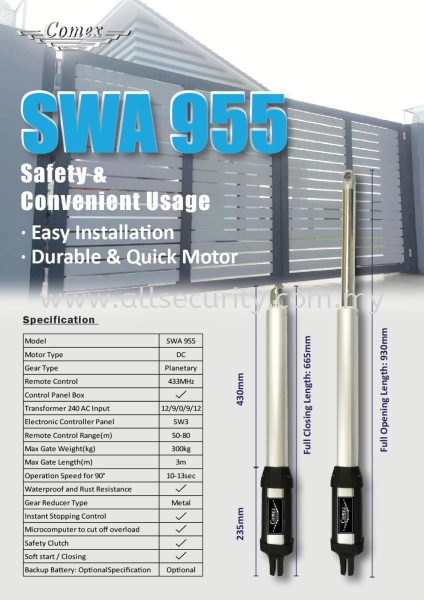 SWA 955 COMEX Զϵͳ   Manufacturer, Supplier, Supply, Supplies | AST Automation Pte Ltd