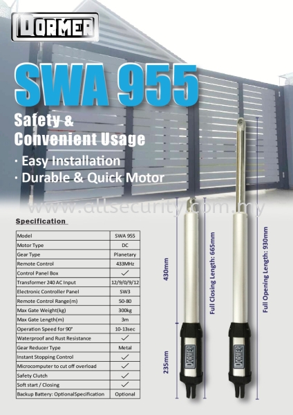 SWA 955 DORMER Զϵͳ   Manufacturer, Supplier, Supply, Supplies | AST Automation Pte Ltd