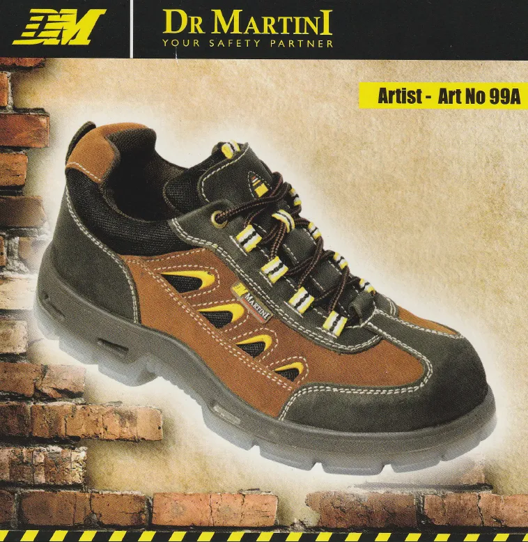 DR MARTINI 99A MODERN SAFETY WITH TOE CAP & STEEL MIDSOLE SHOES BOOTS [UK SIZE 4-12]