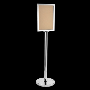 17136-A3 Sign Stand-S. Steel-Vertical