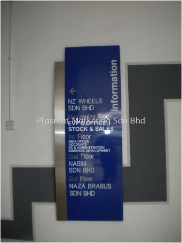 Stainless Steel Information Signage