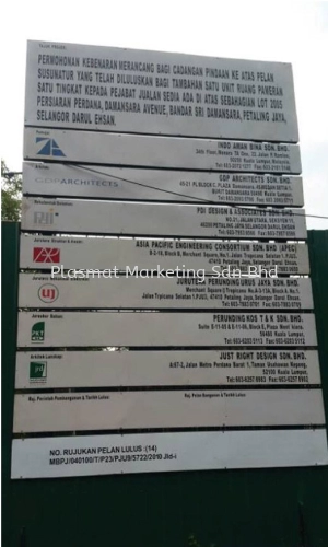 Project Construction Signboard