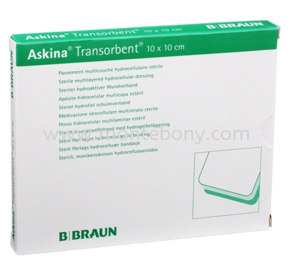 Askina Transorbent 10x10 Wound Care Penang, Malaysia Supplier, Suppliers, Supply, Supplies | Mont Ebony Sdn Bhd