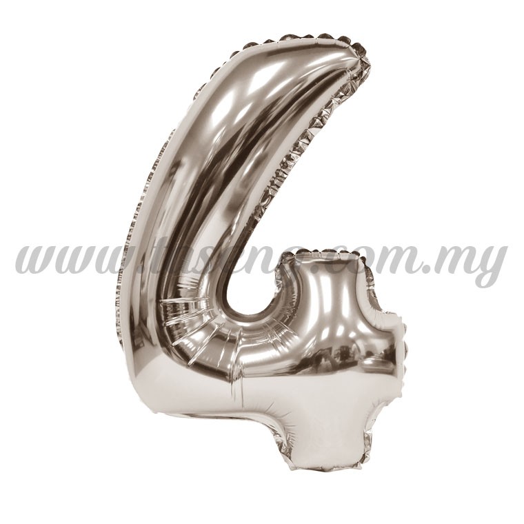 16inch Foil Balloon Number 4 - Rose Gold (FB-16-4RG)