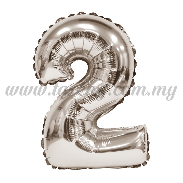 16inch Foil Balloon Number 2 - Rose Gold (FB-16-2RG)