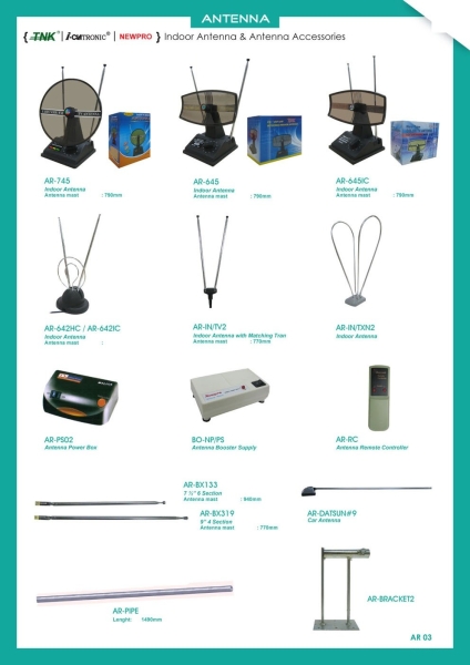 Antenna Antenna Penang, Malaysia, Butterworth Distributor, Supplier, Supply, Supplies | Guan Seng Hing Electronics Sdn Bhd