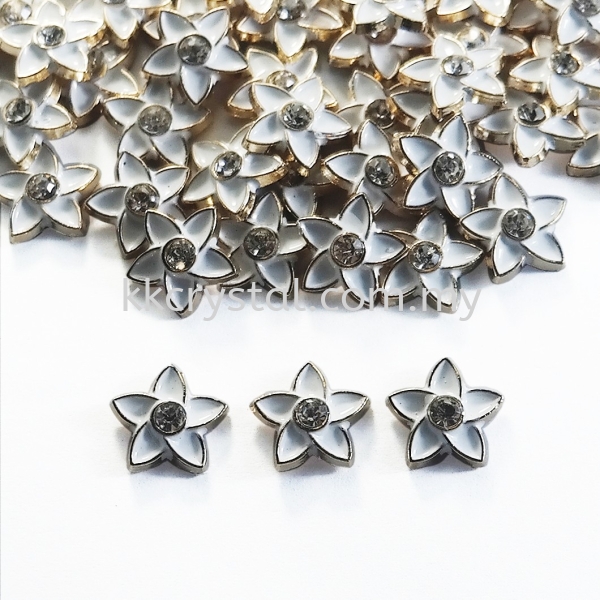 Iron On Metal, Code 18-02#, 2# White 50pcs/pack  Iron On Metal Iron on Metal / Patch Kuala Lumpur (KL), Malaysia, Selangor, Klang, Kepong Wholesaler, Supplier, Supply, Supplies | K&K Crystal Sdn Bhd