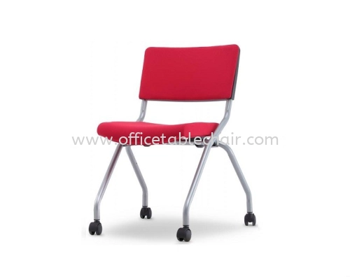 AEXIS 2P FOLDING POLYPROPYLENE CHAIR C/W CASTOR