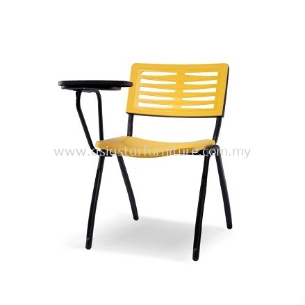 AEXIS-3 POLYPROPYLENE CHAIR C/W WRITING TABLET & 4 LEGGED METAL BASE - folding/training chair - computer chair damansara jaya | folding/training chair - computer chair damansara intan | folding/training chair - computer chair wangsa maju