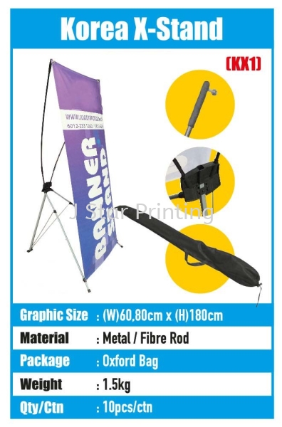 Korea X-Stand Bunting Stand Banner Inkjet Puchong, Selangor, Malaysia, Kuala Lumpur (KL) Supplier, Suppliers, Supply, Supplies | J Star Printing