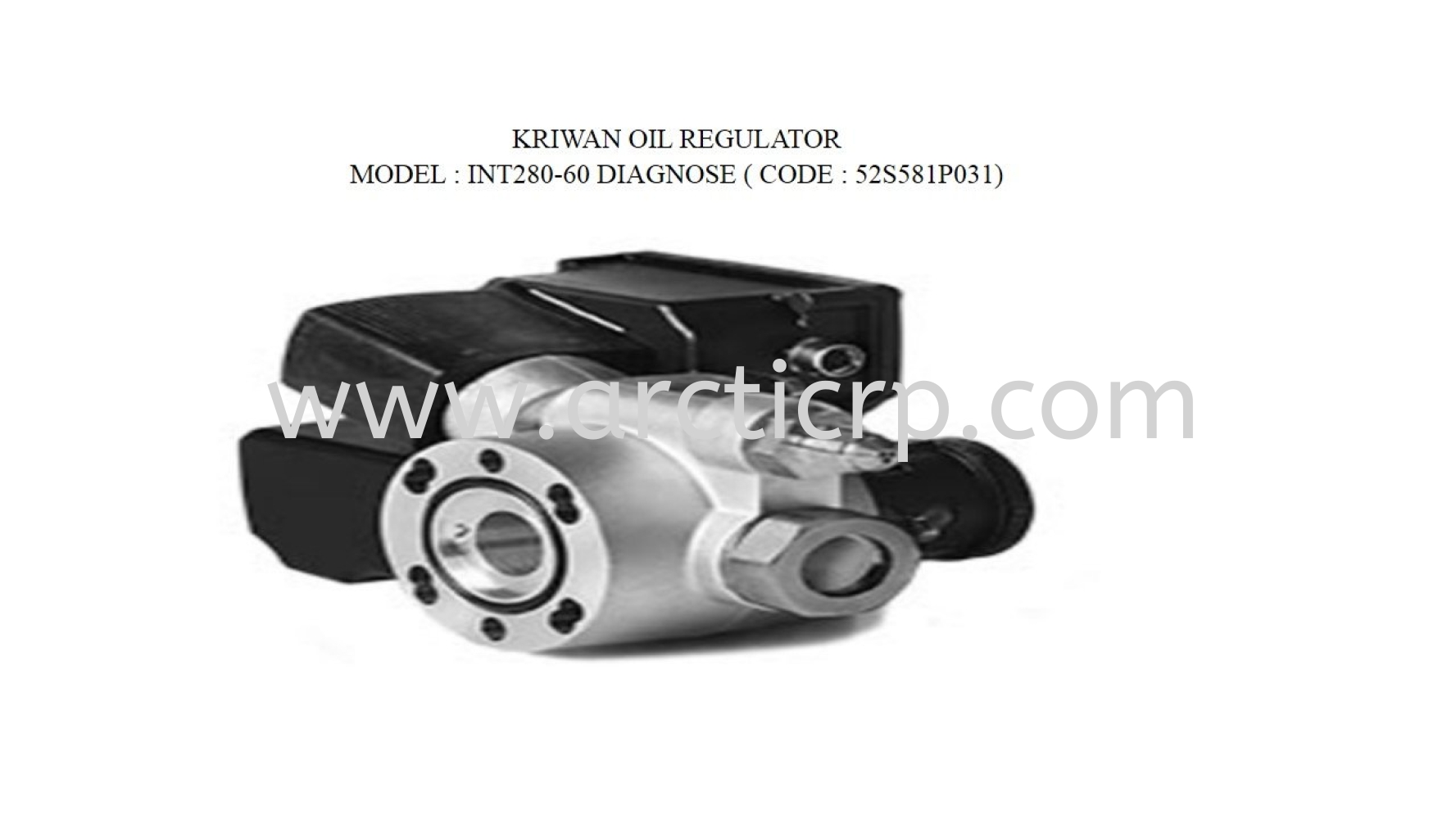 Oil Regulator INT280-60 Diagnose