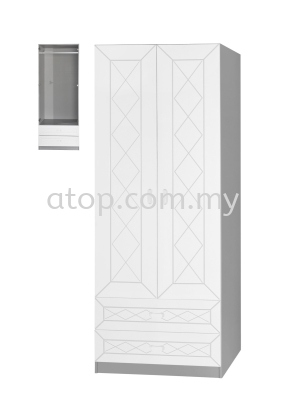 Wardrobe 2+2 Door WD224-1 (WH)