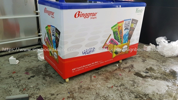 Binggrae Freezer Full Warping sticker Freezer Warping Sticker Selangor, Malaysia, Kuala Lumpur (KL) Pembuat, Pebekal, Pemasangan | Great Sign Advertising (M) Sdn Bhd