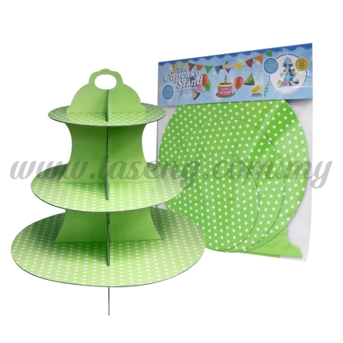 Cup Cake Stand *POLKA DOT LIME GREEN (P-CS-PDLG)