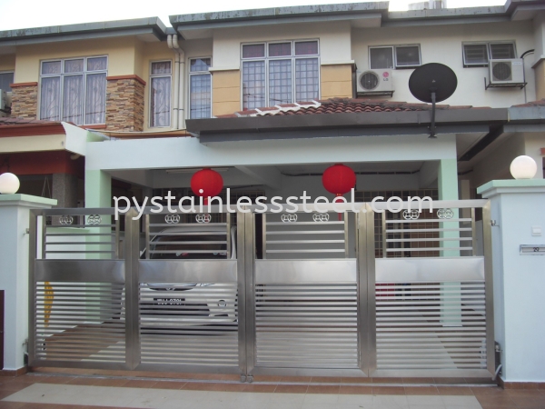 Stainless Steel Folding Gate Stainless Steel Folding Gate Stainless Steel Gate Selangor, Kajang, Kuala Lumpur (KL), Malaysia Contractor, Supplier, Supply | P&Y Stainless Steel Sdn Bhd