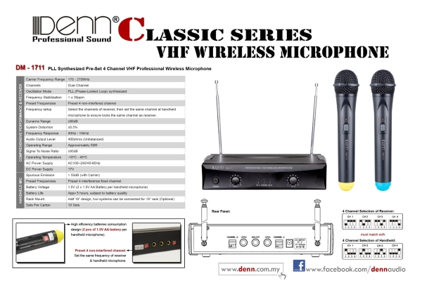 Wireless Microphone Wireless Microphone Karaoke System - CLASSIC Series Penang, Malaysia, Butterworth Distributor, Supplier, Supply, Supplies | Guan Seng Hing Electronics Sdn Bhd