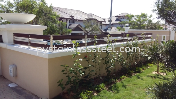 Stainless Steel with Aluminium Wood Fencing Door Stainless Steel with Aluminium Wood Fencing Door Stainless Steel Fencing Door Selangor, Kajang, Kuala Lumpur (KL), Malaysia Contractor, Supplier, Supply | P&Y Stainless Steel Sdn Bhd