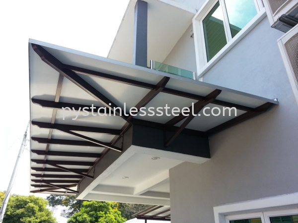 Mild Steel with Alumebond Canopy Mild Steel with Alumebond Canopy Stainless Steel Canopy Selangor, Kajang, Kuala Lumpur (KL), Malaysia Contractor, Supplier, Supply | P&Y Stainless Steel Sdn Bhd