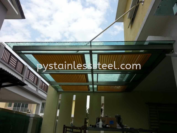 Stainless Steel with Glass Canopy Stainless Steel with Glass Canopy Stainless Steel Canopy Selangor, Kajang, Kuala Lumpur (KL), Malaysia Contractor, Supplier, Supply | P&Y Stainless Steel Sdn Bhd