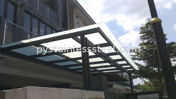 MS Hollow with Glass Canopy MS Hollow with Glass Canopy Stainless Steel Canopy Selangor, Kajang, Kuala Lumpur (KL), Malaysia Contractor, Supplier, Supply | P&Y Stainless Steel Sdn Bhd