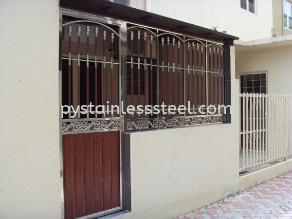 Stainless Steel with Aluminium Wood Door Grille Stainless Steel with Aluminium Wood Door Grille Stainless Steel Door Grille Selangor, Kajang, Kuala Lumpur (KL), Malaysia Contractor, Supplier, Supply | P&Y Stainless Steel Sdn Bhd