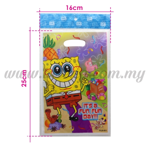 Sponge Bob Party Loot Bag 1pack *10pcs (P-PLB-001)