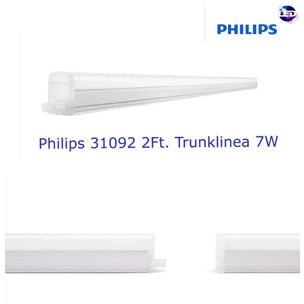 PHILIPS 31092 LED T5 BATTEN (Trunkable) 7W/500lm 2FT 600mm 3000K WARM WHITE 