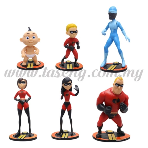 10cm The Incredibles 6pcs (DC2-IN)