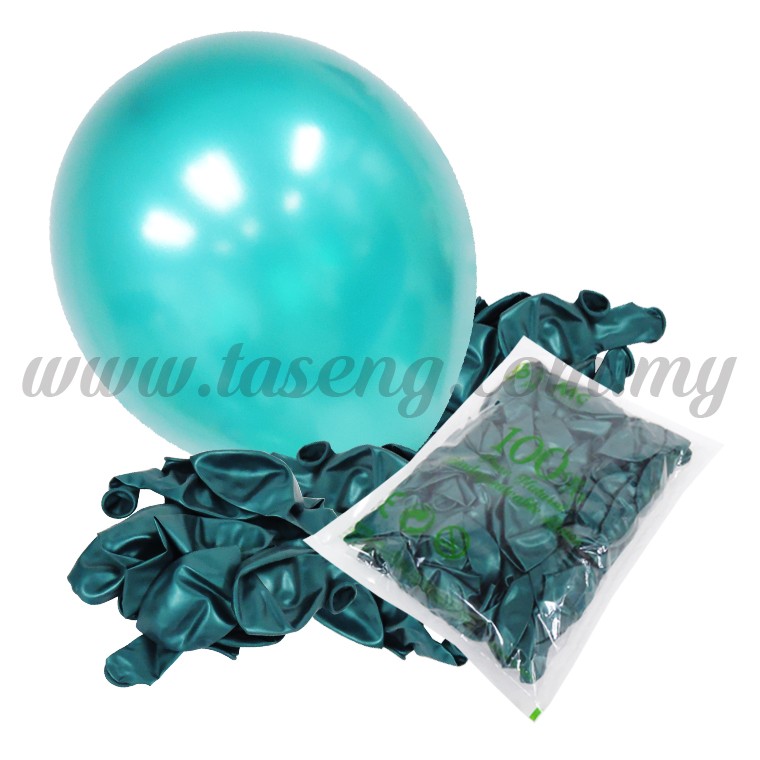 12inch Metallic Balloons - Emerald Green 50pcs (B-MR12-8725)
