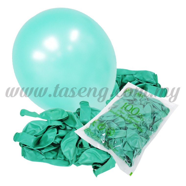 12inch Metallic Balloons - Mint Green 50pcs (B-MR12-8745)