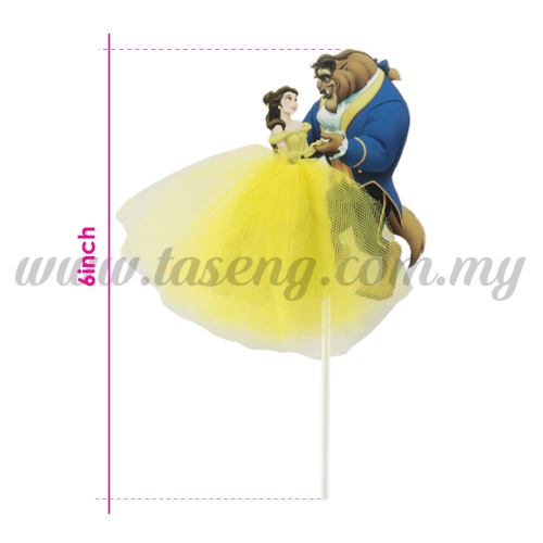 6inch Cake Topper *Beauty & Beast (CT-6CT-BB)