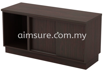 Side Cabinet with Open Shelf and Sliding Door Cabinet (AIM6120)