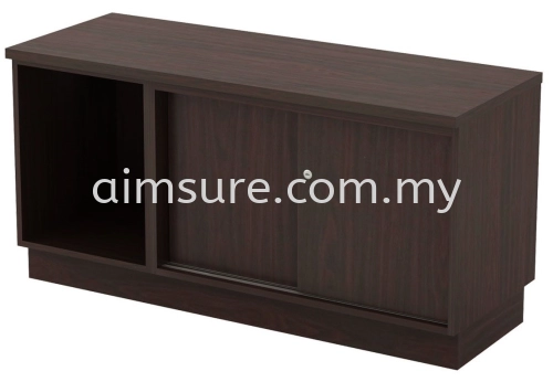 Side Cabinet with Open Shelf and Sliding Door Cabinet (AIM6120) 