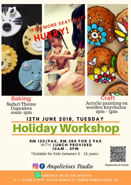 Raya Holiday program Arts and Crafts Kuala Lumpur (KL), Malaysia, Selangor, Danau Desa Class, Lesson, Workshop | Angelicioxs Studio