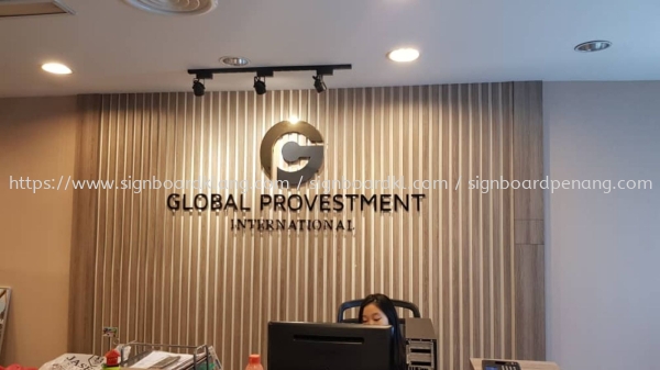 Global Provestment 3D Stainless steel box up lettering signage at Petaling jaya Kuala Lumpur kl STAINLESS STEEL BOX UP LETTERING Selangor, Malaysia, Kuala Lumpur (KL) Supply, Manufacturers, Printing | Great Sign Advertising (M) Sdn Bhd