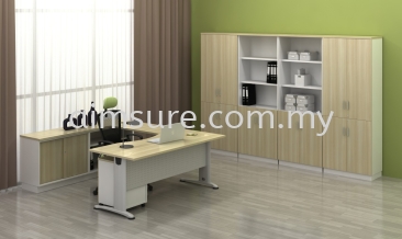 Director table with side cabinet BMB11