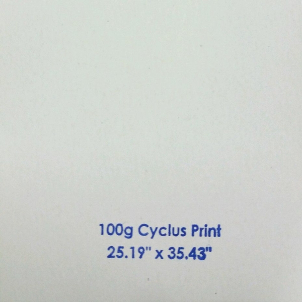 Cyclus Print 100g Cyclus Print (100% Recycled) Recycled Paper Kuala Lumpur (KL), Malaysia, Selangor, Sungai Besi Supplier, Suppliers, Supply, Supplies | Design Line Sdn Bhd