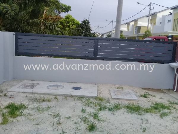 The Colour Of Truth Is Gray  Mild Steel Gate With Aluminium Panel  Selangor, Malaysia, Kuala Lumpur (KL), Puchong Supplier, Supply, Supplies, Retailer | Advanz Mod Trading