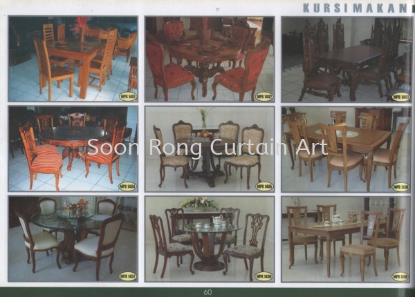  Kerusi Makan 柚木家具   Supplier, Supply, Wholesaler, Retailer | Soon Rong Curtain Art