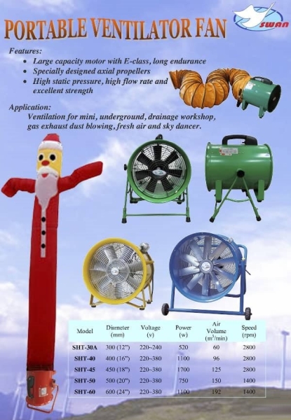 Swan Ventilator Fan 400mm, 450mm, 500mm, 600mm  Stand Fan / Wall Fan / Mist / Ventilation / Exhaust / Air Cooler  Fan Blower Ventilator Selangor, Malaysia, Kuala Lumpur (KL), Seri Kembangan, Setapak, Kajang Supplier, Suppliers, Supply, Supplies | Knight Auto Sdn Bhd