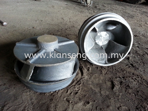 Iron casting 5-blades clarifier impeller Impeller Iron Casting Selangor, Malaysia, Kuala Lumpur (KL), Semenyih Foundry Specialist, Metal Foundry | Kian Seng Foundry Sdn. Bhd.