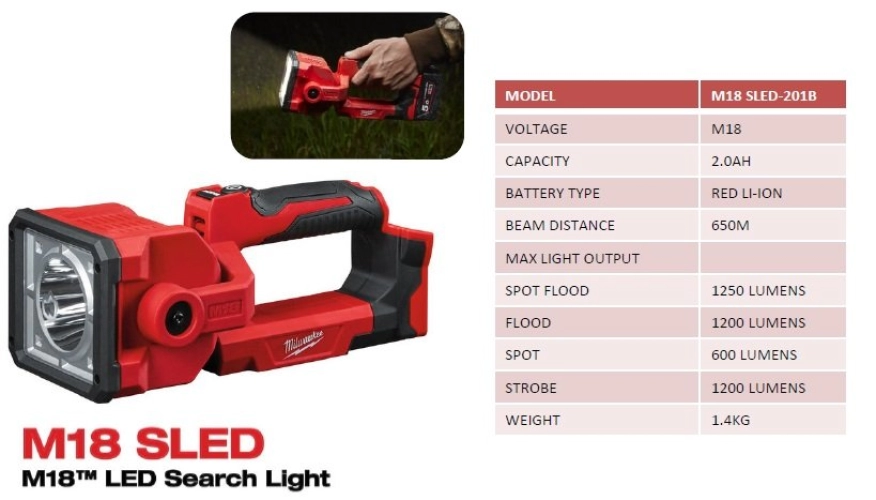 M18 SLED  LED Search Light