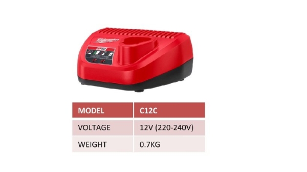 C12C  12V Battery Charger Milwaukee Series POWER TOOLS Johor Bahru JB Malaysia Supply, Supplier, Supplies | Assia Metal Sdn Bhd