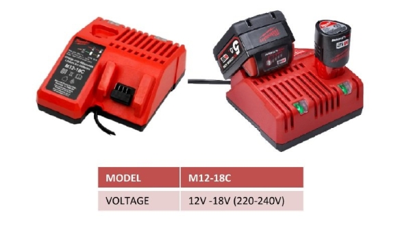 M12-18C  12V & 18V Battery Charger Milwaukee Series POWER TOOLS Johor Bahru JB Malaysia Supply, Supplier, Supplies | Assia Metal Sdn Bhd