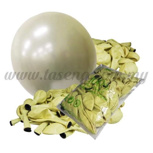 12inch Candy Balloons - Ivory 50pcs  (B-CD12-125)