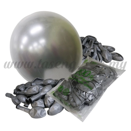 12inch Candy Balloons - Silver 50pcs (B-CD12-015)