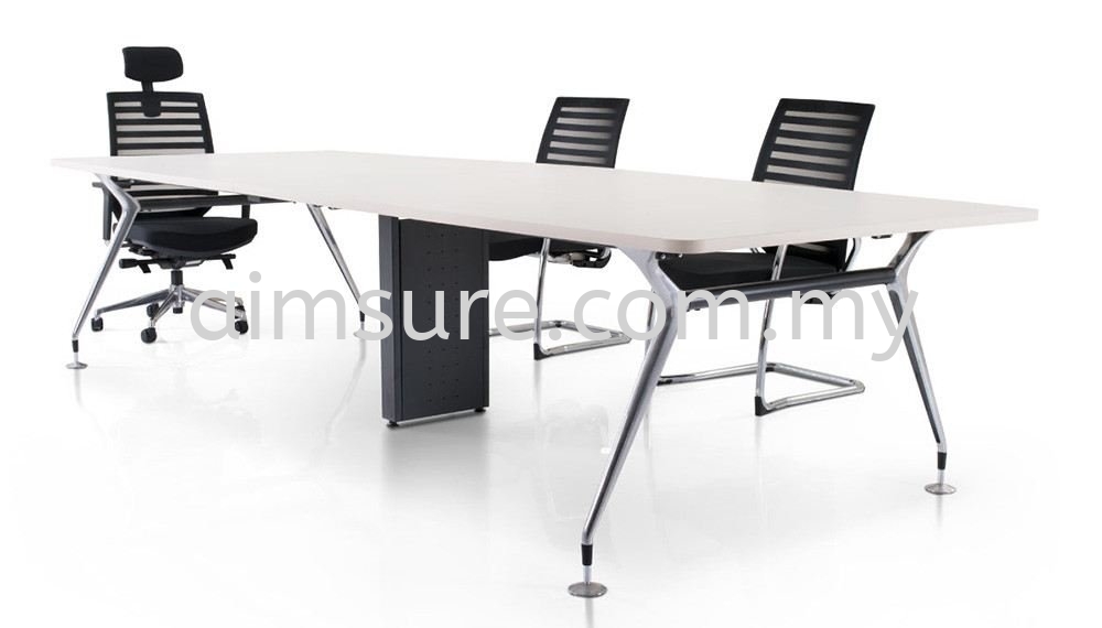 Rectangular Meeting Table With Abies Leg N Riser Box Office Furniture ...